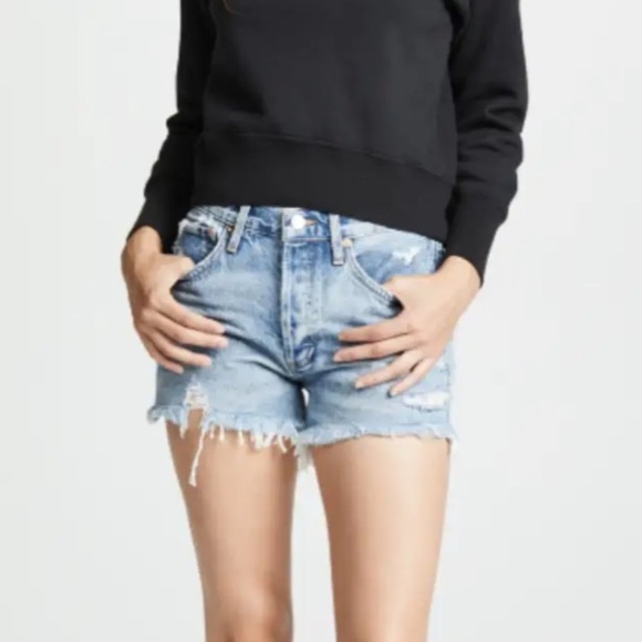 AGOLDE Denim Shorts Size 25 - Picture 4 of 9